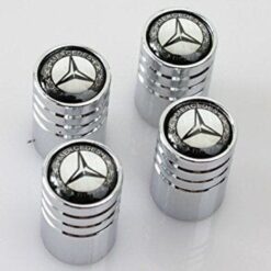 Mercedes ventilhattar ventillock i silverfärg