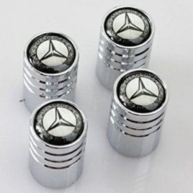 Mercedes ventilhattar ventillock i silverfärg