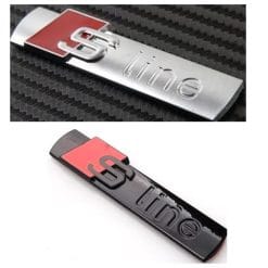 audi sline emblem till skärmarna bagageluckan