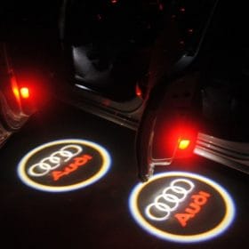 Audi dörrbelysning, dörrlampor med logo
