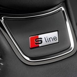 2st Audi S line Sline emblem till ratten