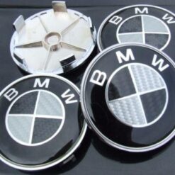 BMW centrumkåpor i äkta kolfiber 68 mm