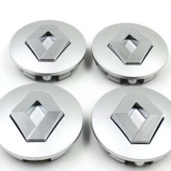 Renault centrumkåpor i silverfärg 57, 60mm