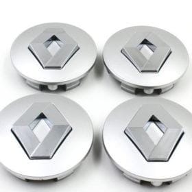 Renault centrumkåpor i silverfärg 57, 60mm