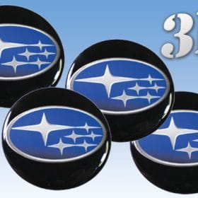 subaru-emblem hjulnav emblem i svart