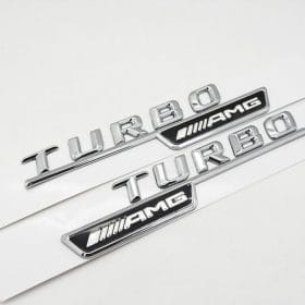Mercedes TURBO AMG emblem till bilen 2 st