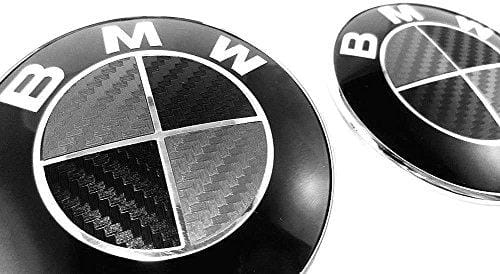 BMW stickers emblem i kolfiber till bilen 2 BMW stickers emblem i kolfiber till bilen - Bild 2