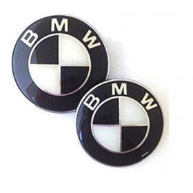 bmw emblem svart