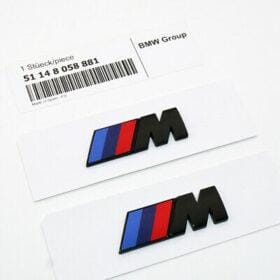 bmw m emblem i svart till skärmar