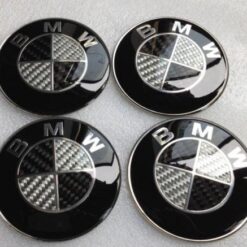bmw kolfiber emblem stickers