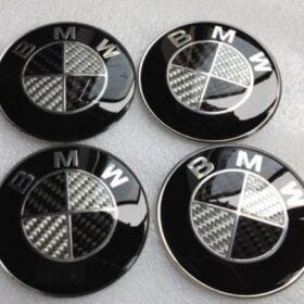bmw kolfiber emblem stickers