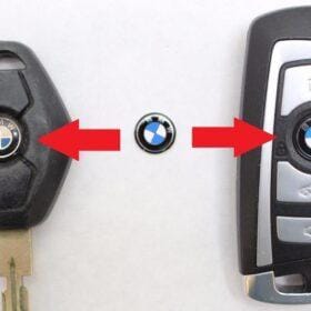 BMW emblem märke till bilnyckeln