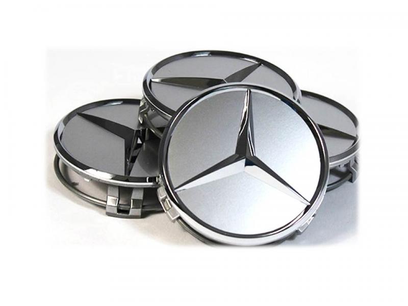 Mercedes MB centrumkåpor 75 mm navkapslar 2 Mercedes MB centrumkåpor 75 mm navkapslar - Bild 2