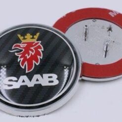 saab kolfiber emblem