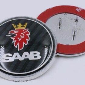saab kolfiber emblem