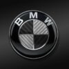 bmw emblem i äkta kolfiber