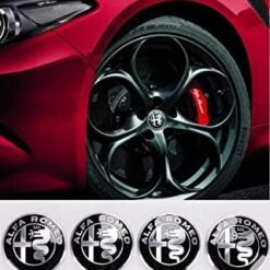 alfa romeo centrumkåpor centrumkåpa i svart