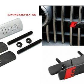 audi sline s line emblem till grillen, universal