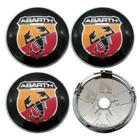 fiat abarth logo centrumkåpor navkåpor