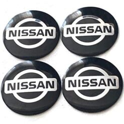 nissan hjulnav emblem 60 mm svart fälgemblem