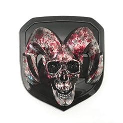 dodge ram emblem med blodstänk