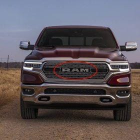 dodge ram emblem till grillen
