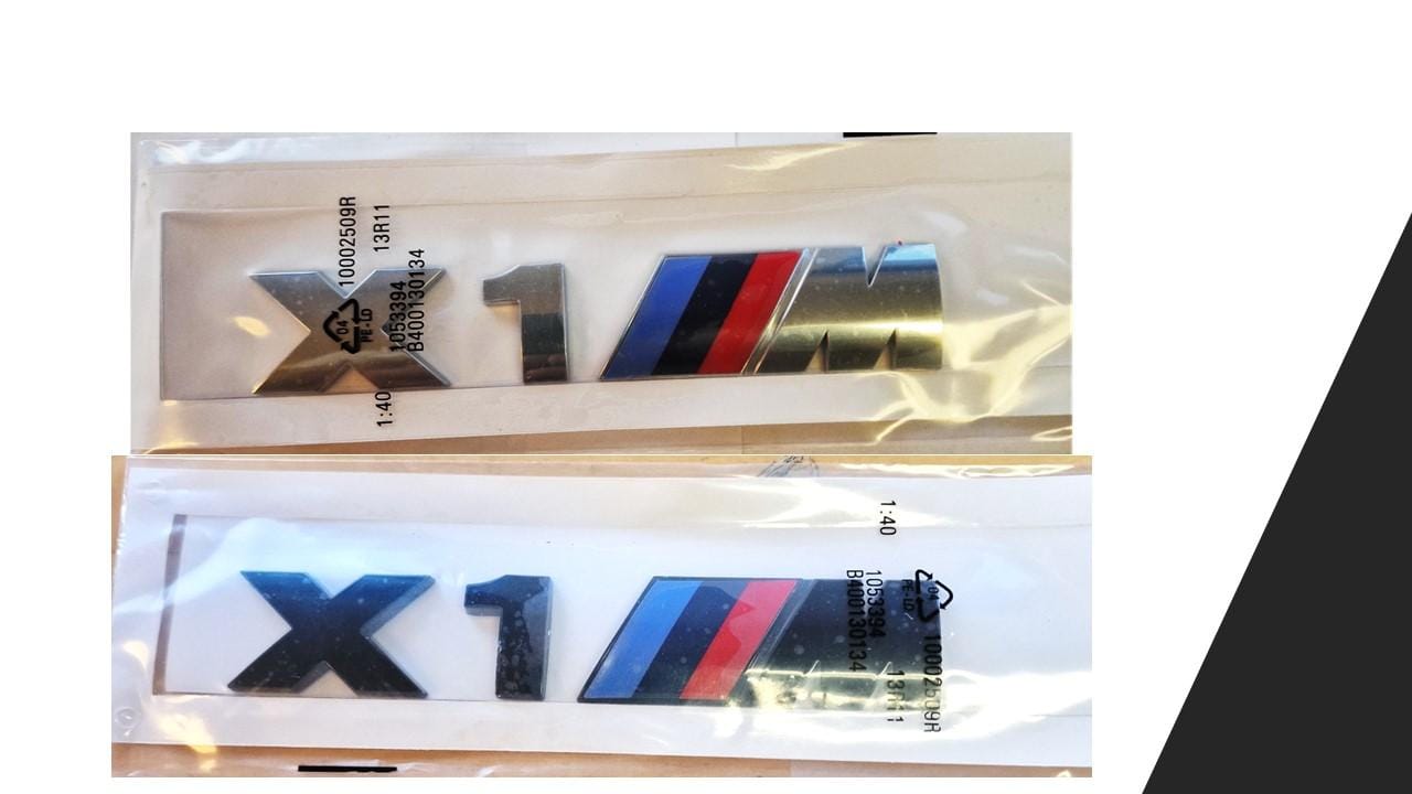 BMW X1M X1 M emblem till bagagelucka - BILACCESSOARER.SE
