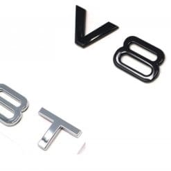 audi-v8T-V8-Turbo-emblem-till-Audi-VW-Porsche