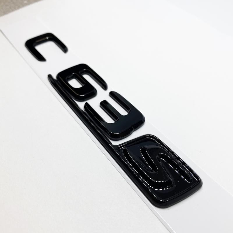 Mercedes C63s logo emblem i svart och silver 2 Mercedes C63s logo emblem i svart och silver - Bild 2