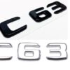 mercedes c63 emblem svart och silver