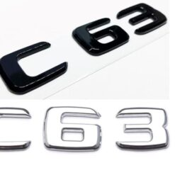 mercedes c63 emblem svart och silver