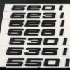 BMW 5 serie logo emblem modellbeteckning 2 bmw 520i 525i 530i 535i 540i 550i logo emblem i blank svart