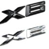 BMW X6 emblem till bilen i svart, silver 3 bmw x6 logo embem