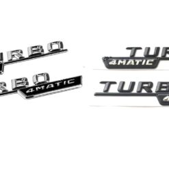 mercedes amg 4 matic emblem svart silver