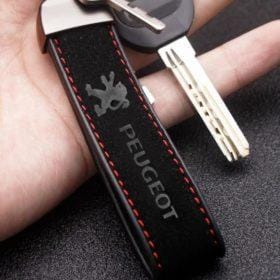 peugeot alcantara nyckelring