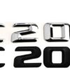 mercedes c200 modellbeteckning blank svart emblem logo