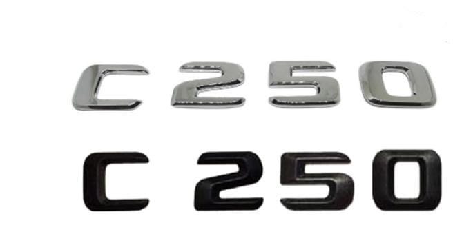Mercedes C250 emblem märke svart silver 1 mercedes c250 emblem märke till bilen
