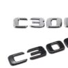 Mercedes C300 emblem svart silver 2 mercedes c300 emblem blank svart