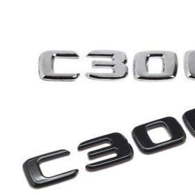 mercedes c300 emblem blank svart
