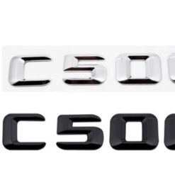 Mercedes C500 emblem svart silver