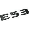 mercedes e53 emblem blank svart