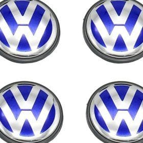 VW Volkswagen centrumkåpor blå