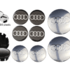 audi centrumkåpor 4 storlekar 56, 60, 65, 68 mm