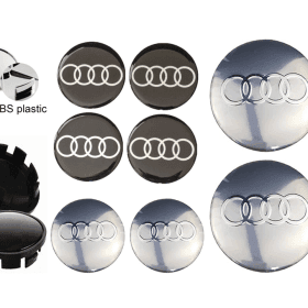 audi centrumkåpor 4 storlekar 56, 60, 65, 68 mm