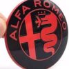 Alfa Romeo märke emblem röd svart 2 alfa romeo röd emblem