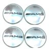 Mercedes AMG hjulnav emblem silverfärg 5 mercedes amg fälgemblem nav emblem