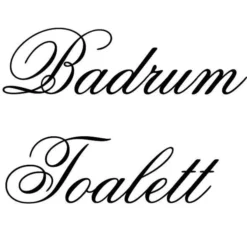 Toalett badrum dekal stickers 2st dekaler