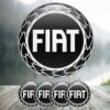 Fiat fälgemblem / hjulnav emblem till fälgarna