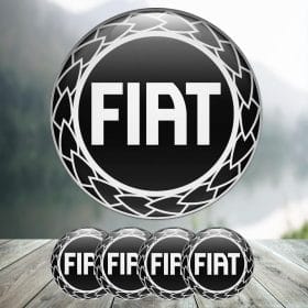 Fiat fälgemblem / hjulnav emblem till fälgarna