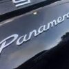 Panamera Porsche emblem i silver / svart 4 Panamera logo emblem i silver / svart